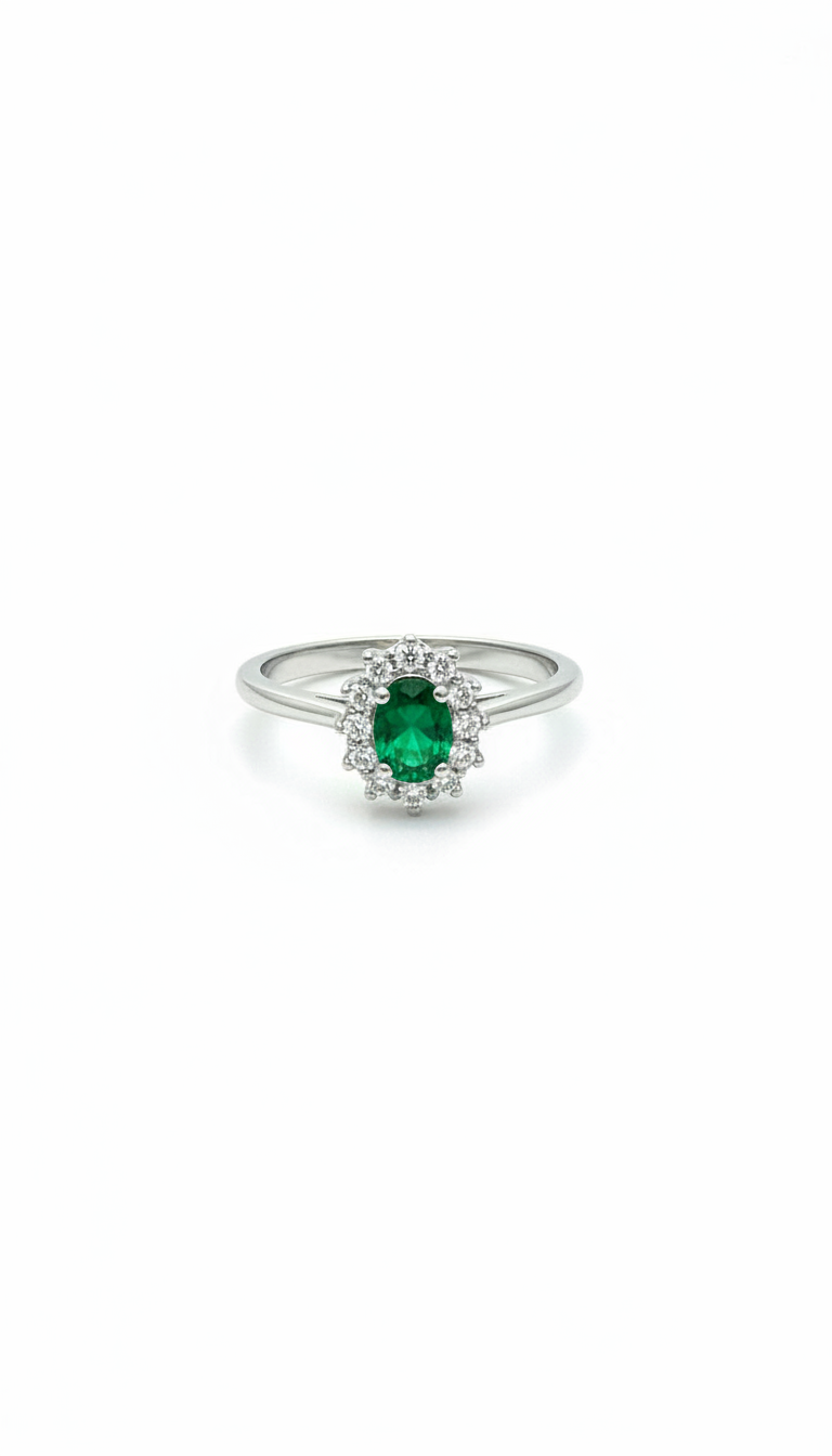 Anello Kate mini verde